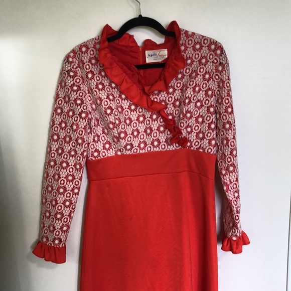 Vintage union made holiday dress - Picture 2 of 7